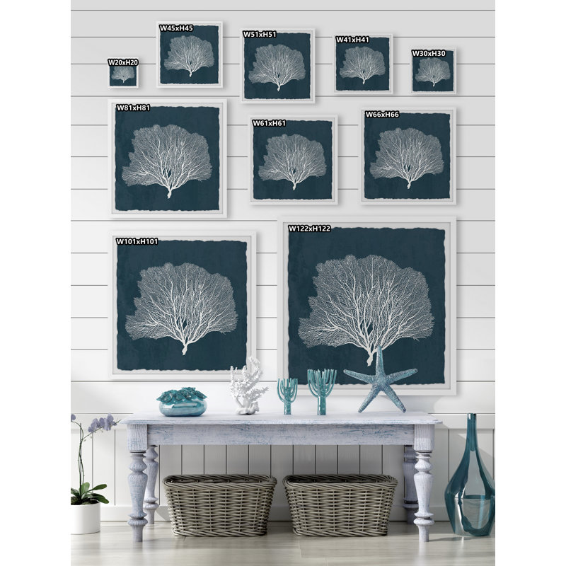 Sea Fan Coral by Marmont Hill - Single Picture Frame Painting, 30cm H x 30cm W