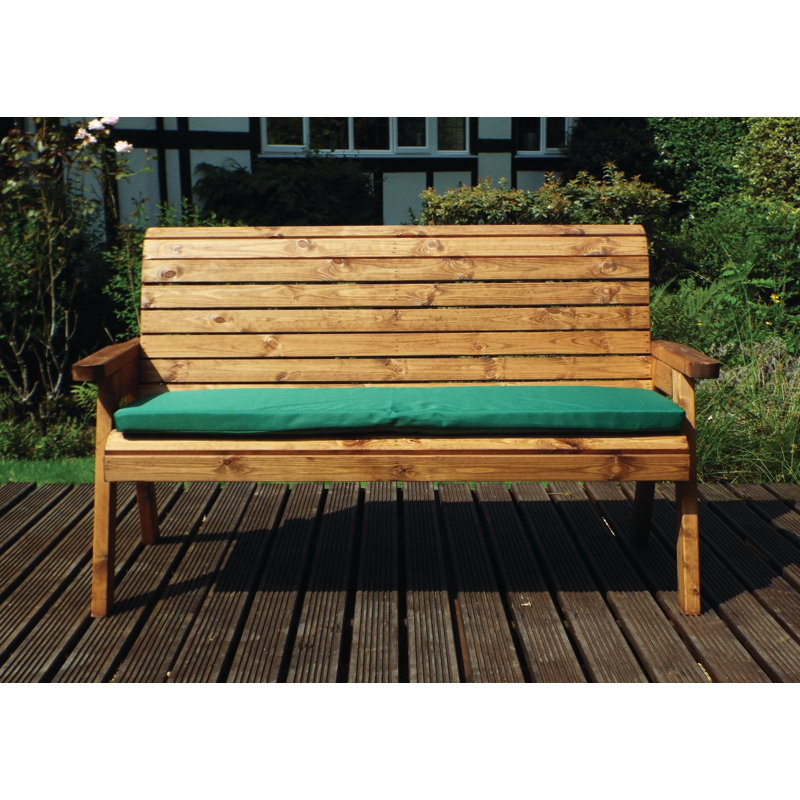 Fugate Solid Wood Outdoor Bench, Green