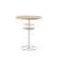 Raghul Round Bar Table with Storage Shelves, 36.2" Bar Height Pub Table with Wine Glass Holder, Small Bistro Table with Metal Base for Kitchen, Dining Room, Breakfast Nook, Apartment, Home Bar-189415133