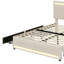 Lit double tapissier avec lumière DEL Kymbria, 4 tiroirs-359031649