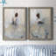 Beautiful Contemplation - ensemble de 2 reproductions d'art sur toile encadrées-1006900726-1006900727