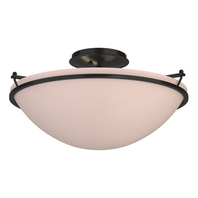Simple Lines Bowl Semi Flush Mount