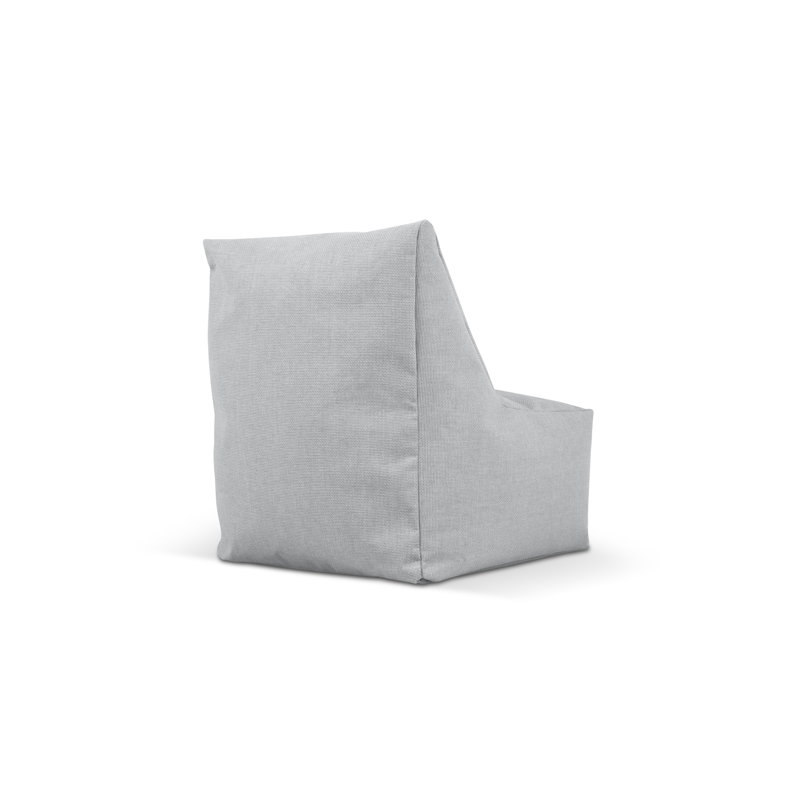 Polyester Outdoor Friendly Bean Bag Lounger, Light Grey