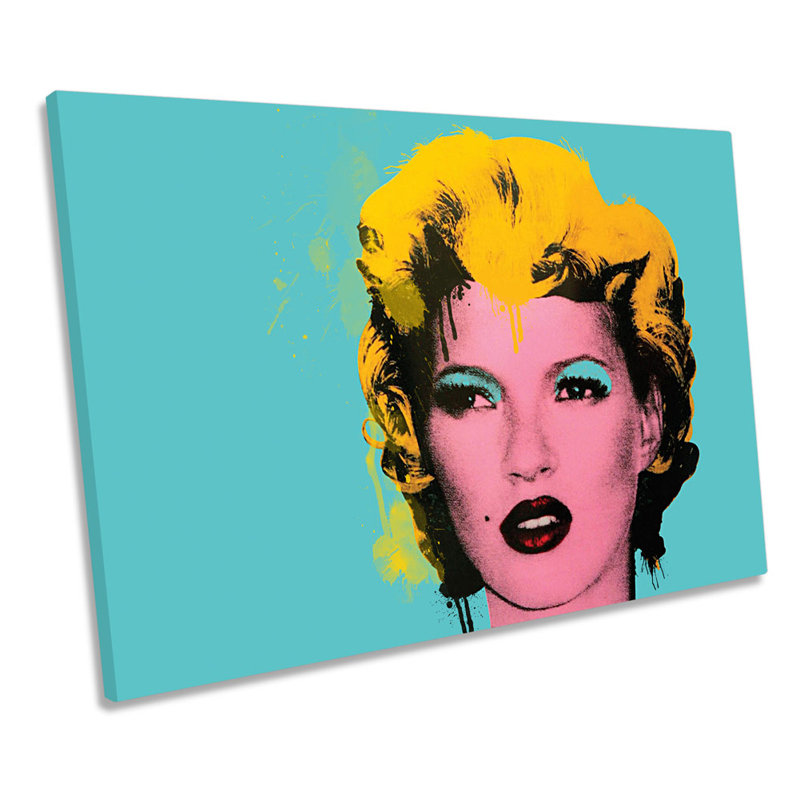 Banksy Kate Moss Marilyn Monroe - Wrapped Canvas Art Prints, 30.5cm H x 45.7cm W x 2cm D