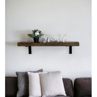 Bracket Shelf with Reclaimed Wood