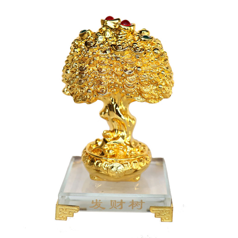Arbre d'argent avec sculpture bijoux