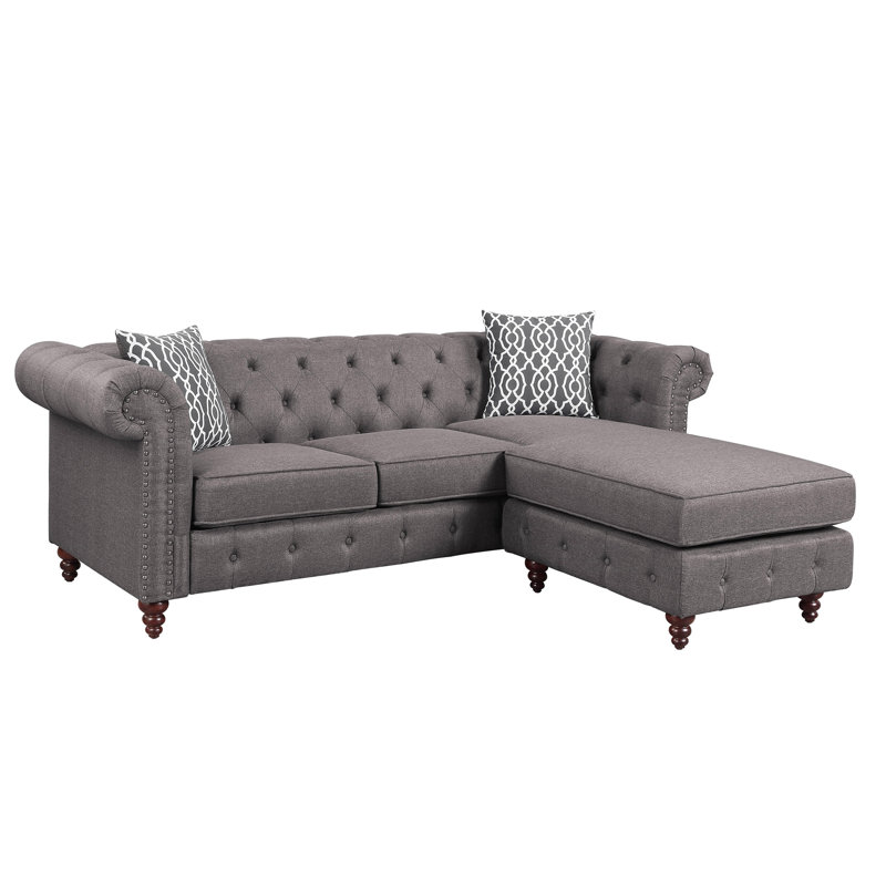 Canapé modulaire réversible en tissu Waldina