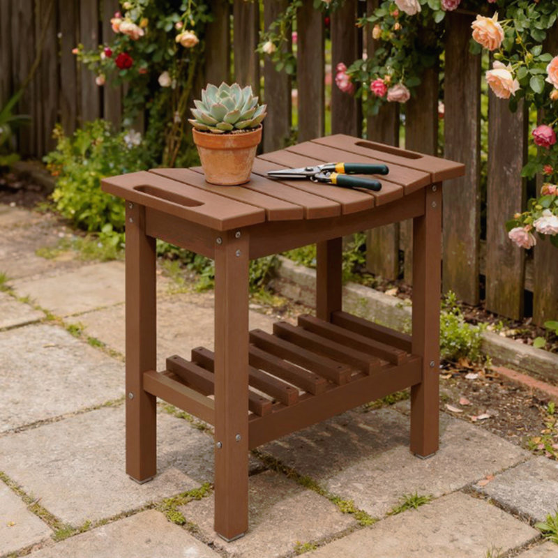 Tabouret de douche imperméable avec poignée, banc avec tablette de rangement, banc à patins antidérapants pour l'intérieur et l'extérieur
