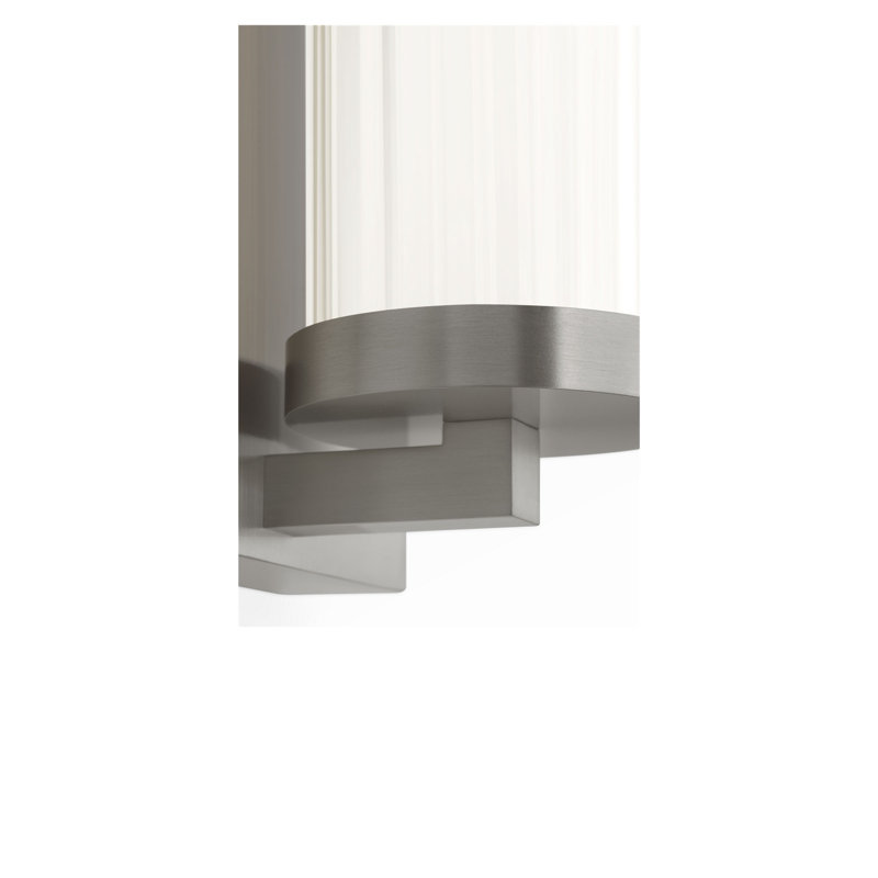 Meuble-lavabo Weston à DEL, Nickel brossé, H 4,25 po x l 22 po x P 3,87 po