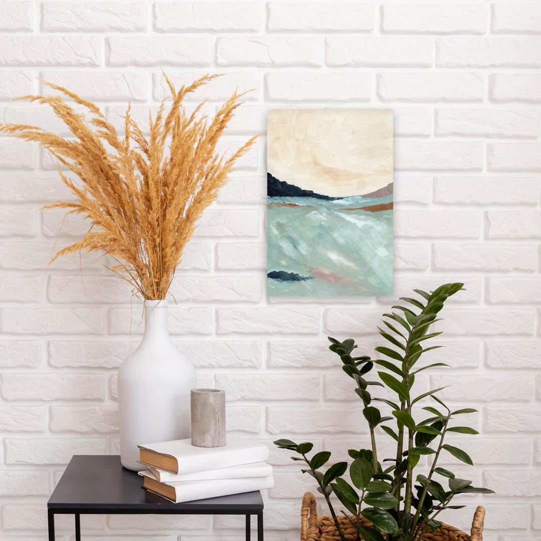 Abstract Coastal Landscape Abstract Modern Peaceful Coastal Wall Art Print