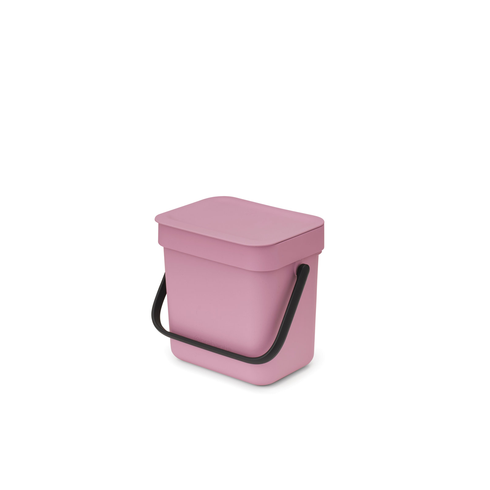 Brabantia Sort & Go 0.8 Gallon Plastic Odor Resistant Indoor Kitchen Composter, Lilac Pink