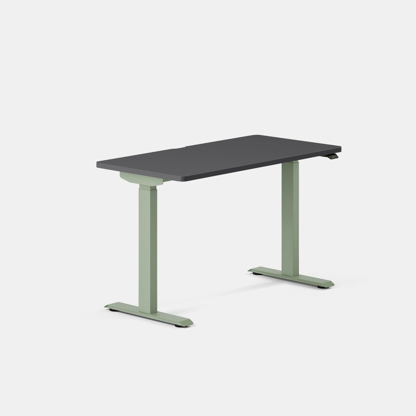 Duo Standing Desk, 47.3" H x 48" W x 24" D, Sage, Charcoal