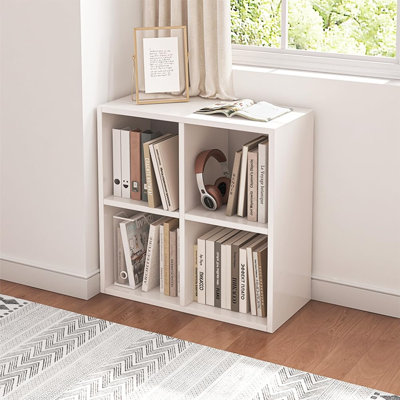 4 Cube Open Shelf Bookcase, Freestanding Cube Storage Organizer