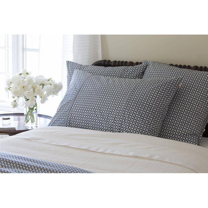 Charleston Machine Printed Geometric Sham, Euro