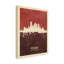 « pittsburgh pennsylvanie horizon red ii », reproduction d’art sur toile tendue-1060923578