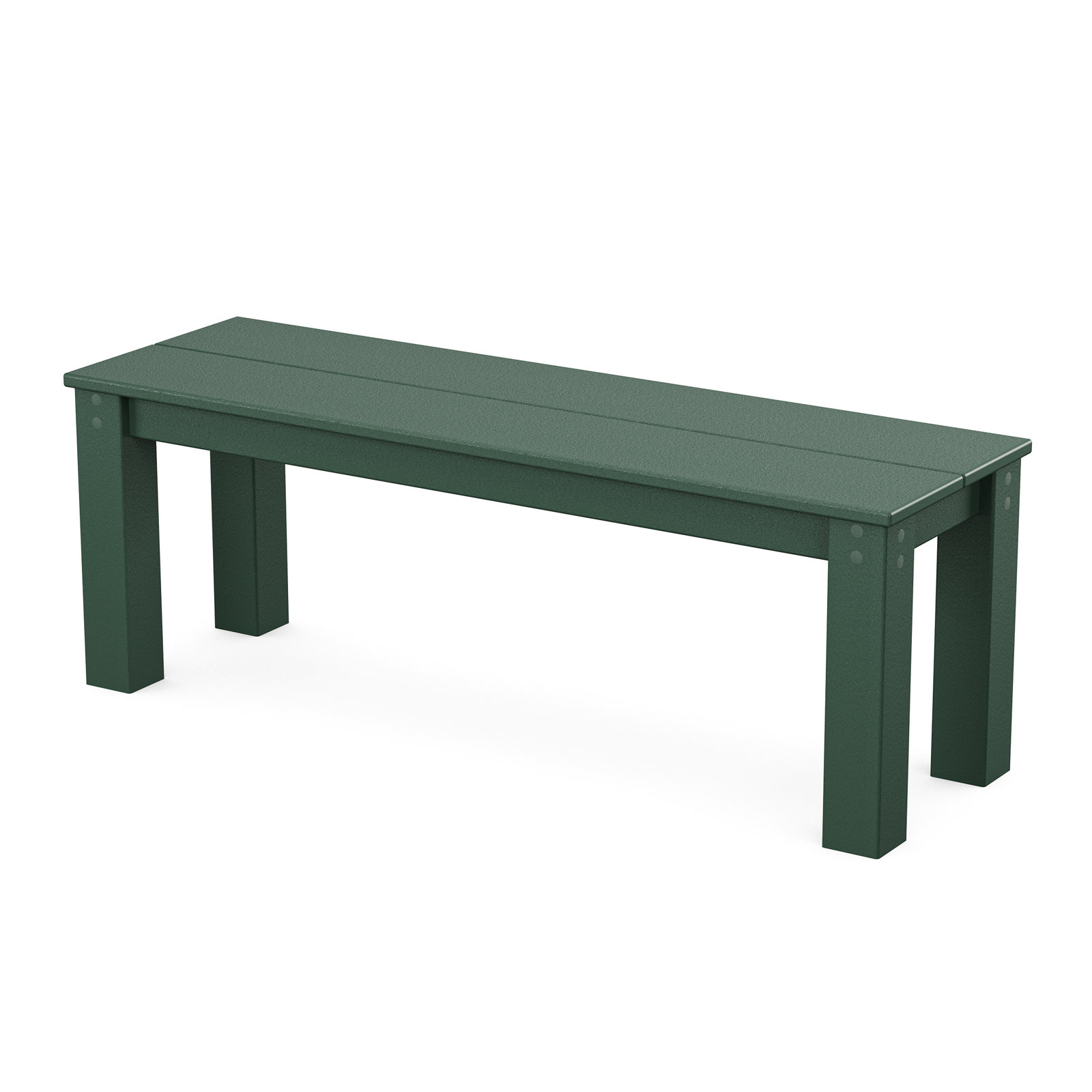 TREX Outdoors Parsons Outdoor Bench, Green, 17" H x 48" W