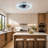 20in Modern Crystal LED Ceiling Fan Light