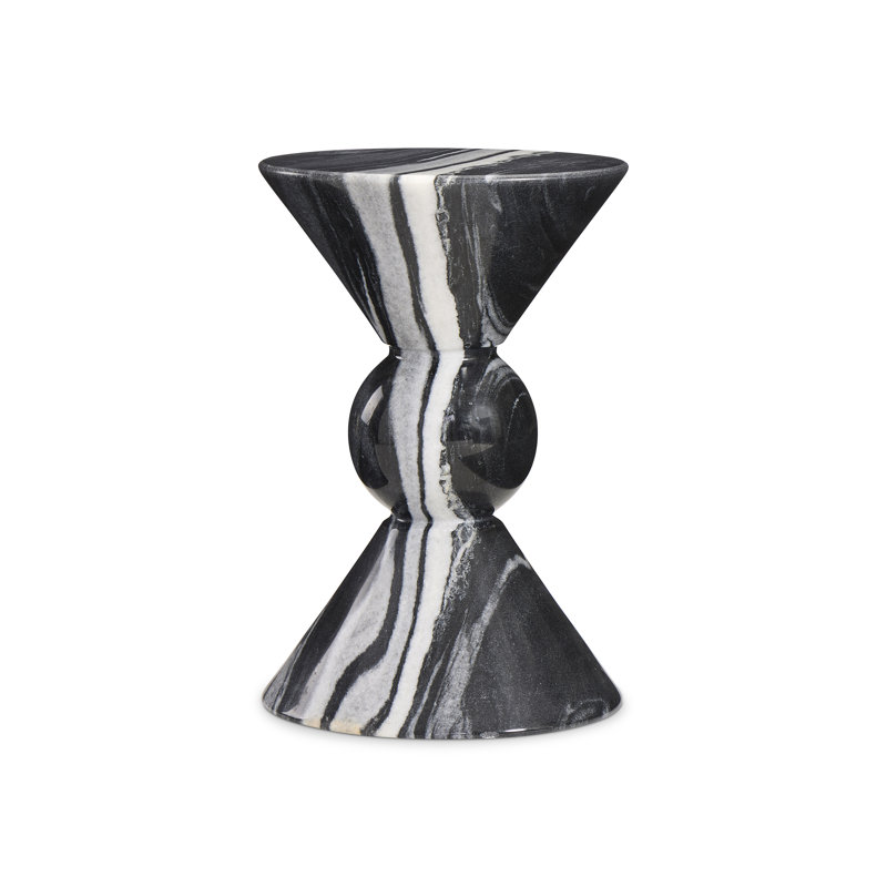 Jax Marble Top Pedestal End Table