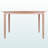 Oslo Rectangle Dining Table with Turned Legs in Natural Finish, 46.49" W X 29.42" D X 29.81" H-1132379495