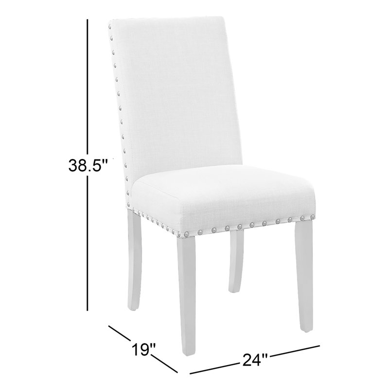 Chaise parsons rembourrée Durst, Beige naturel
