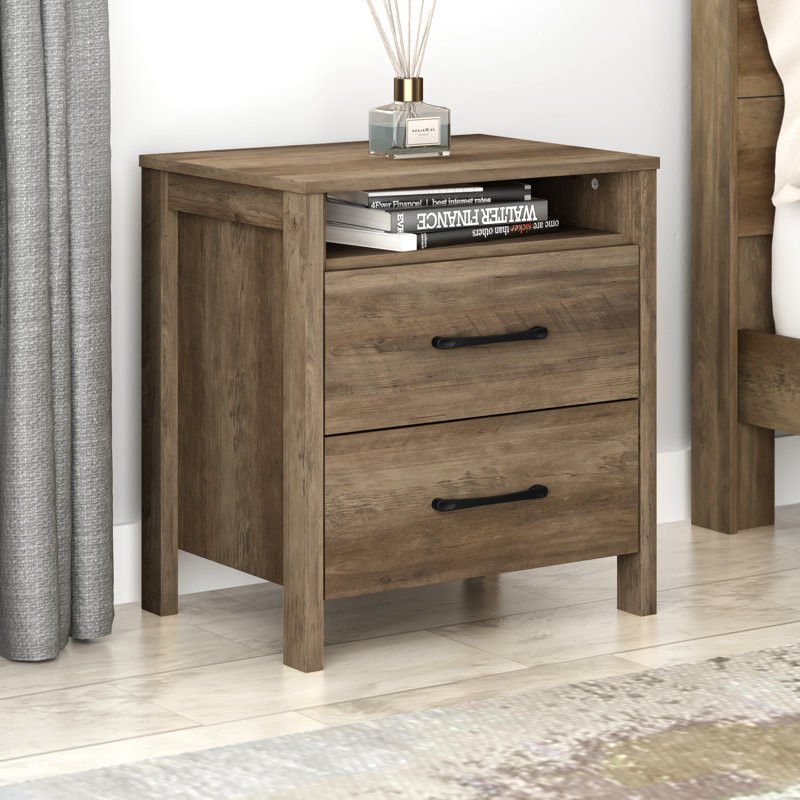 Allysyn 22.7" 2 Drawer Nightstand