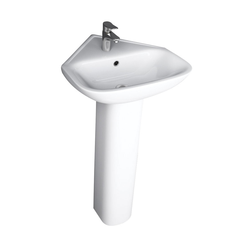 Barclay Eden 18.75 " 26 " Tall Vitreous China Specialty Bathroom Sink and Overflow Hole