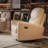 360° Rotating Faux Leather Recliner with High Back