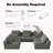 Oversized Modular Sectional Sofa,Luxury Boucle Floor Couch Set,Convertible Compressed Couch,Spacious Foam-Filled Sofa For Living Room, Free Combination-1762590589