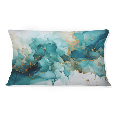Coussin Teal Gold