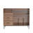 Mid-Century Modern Record Player Stand with Storage for 500+ Vinyl Albums, Brown MDF and Metal Frame