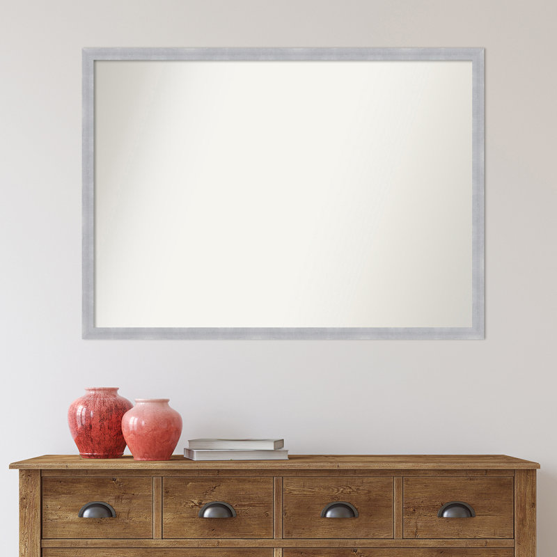 Miroir de salle de bain mural Grace, Nickel brossé, 29 po x 40 po
