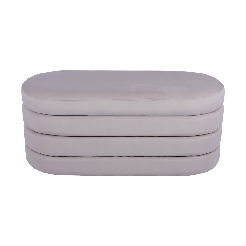 Banc avec rangement en velours