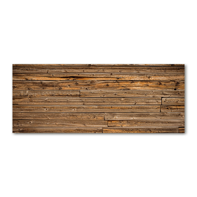 Wooden Wall - No Frame Print on Canvas