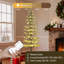  Arbre de Noël 6 pi 132l avec aiguilles blanches, ornements et télécommande