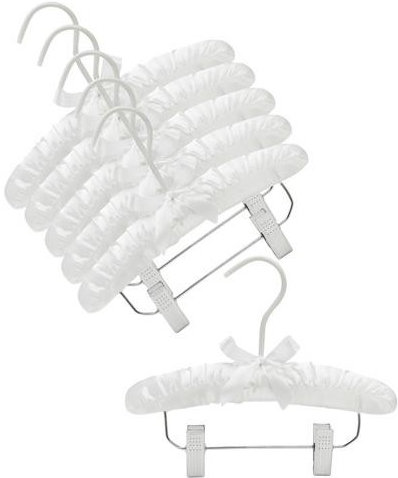 Hangers With Clips for Skirt/Pants, White
