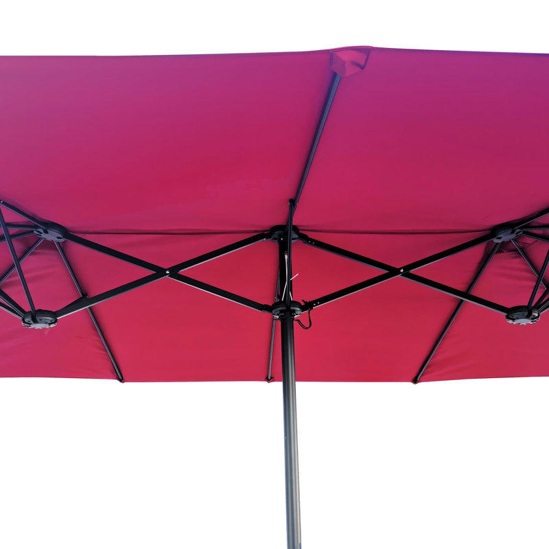 Parasol de patio à double face, Bourgogne