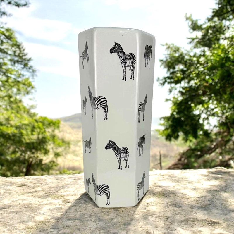Modern Ryong Ceramic Freestanding Umbrella Stand – Traditional Antique-Style Vase for Umbrellas, Flowers or Home Décor