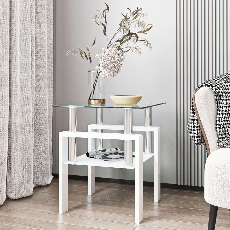 Table basse Modern, Clair, Blanc