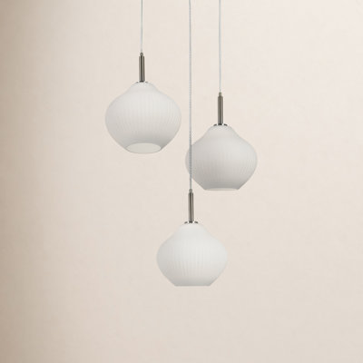 Jonny 23" W 3-Light Cluster Pendant Light