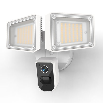 Floodlights Cam Wired Plug-In Smart Security Camera With Motion Activated LED Lights, 4230 Lumen, 2K HD Video