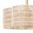 19.7" Scalloped Rattan Ceiling Fan with Remote and Light-399081203