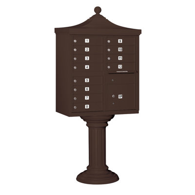 Regency Aluminum Multi-Unit Mailbox with Newspaper Compartment
