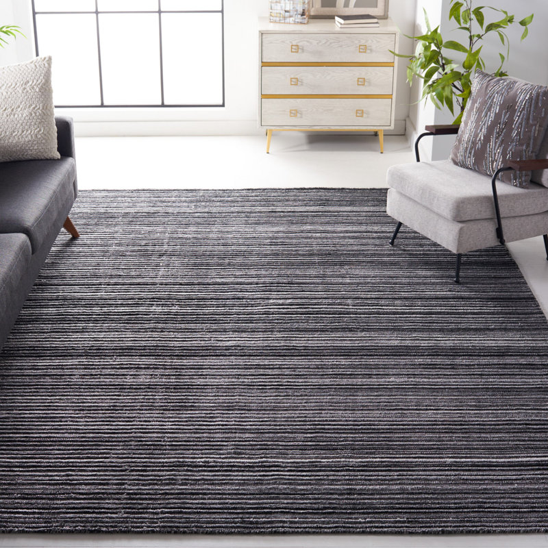 Tapis Elements 701 noir / gris, Rectangle 4 pi x 6 pi
