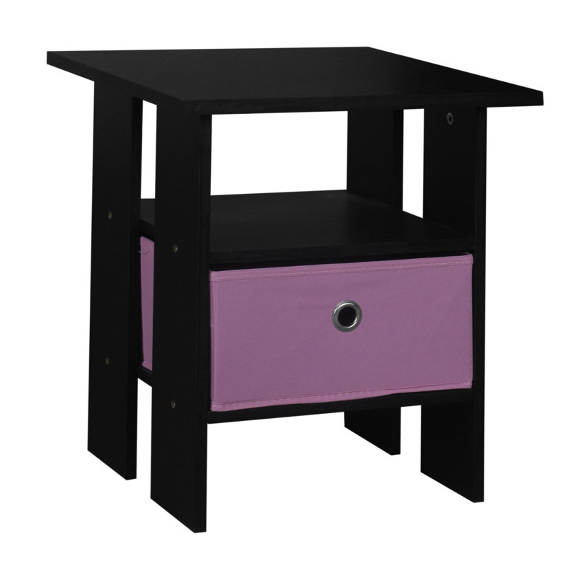 Sherbrooke End Table, Black/Pink