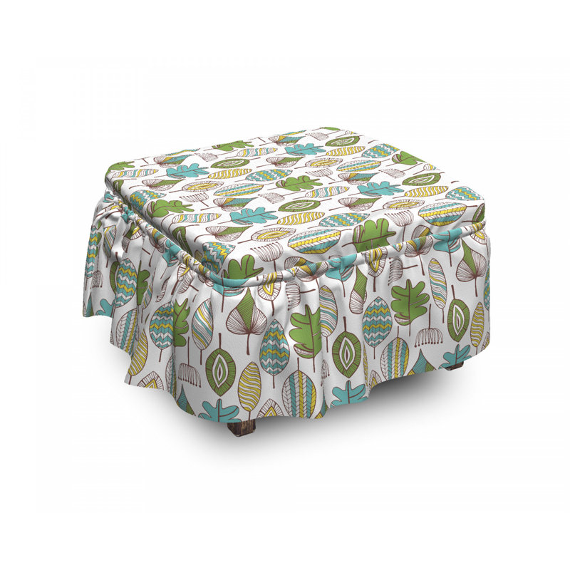 Box Cushion Ottoman Slipcover