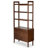 Berges 4-Tier Wood Bookcase with Doors
