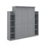 Grand lit escamotable avec tablettes et DEL-1446772055