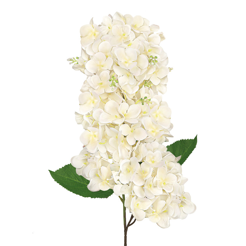 Tige de fleur d'hortensia artificielle, Crème ivoire
