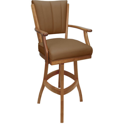 Tabouret pivotant en bois Bellamy