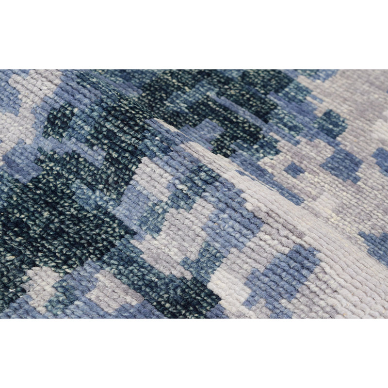 Wool Abstract Area Rug, Rectangle 6' x 9'